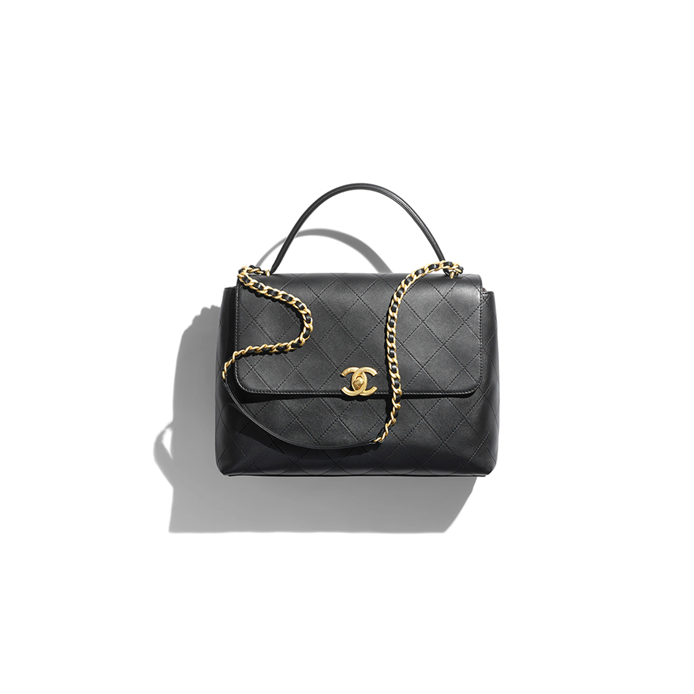 CHANEL MAXI FLAP BAG WITH TOP HANDLE AS5543 (37*26*10cm)